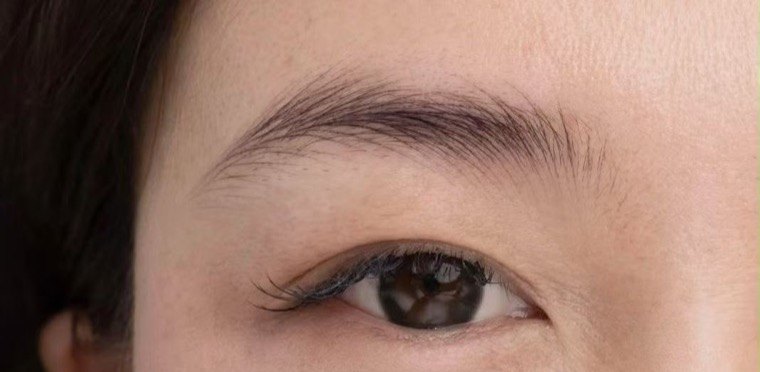 Eyebrow embroidery result