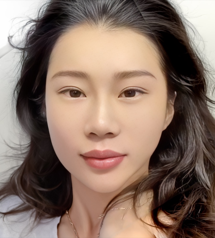 Natural eyebrows after eyebrow embroidery at AX Beauty