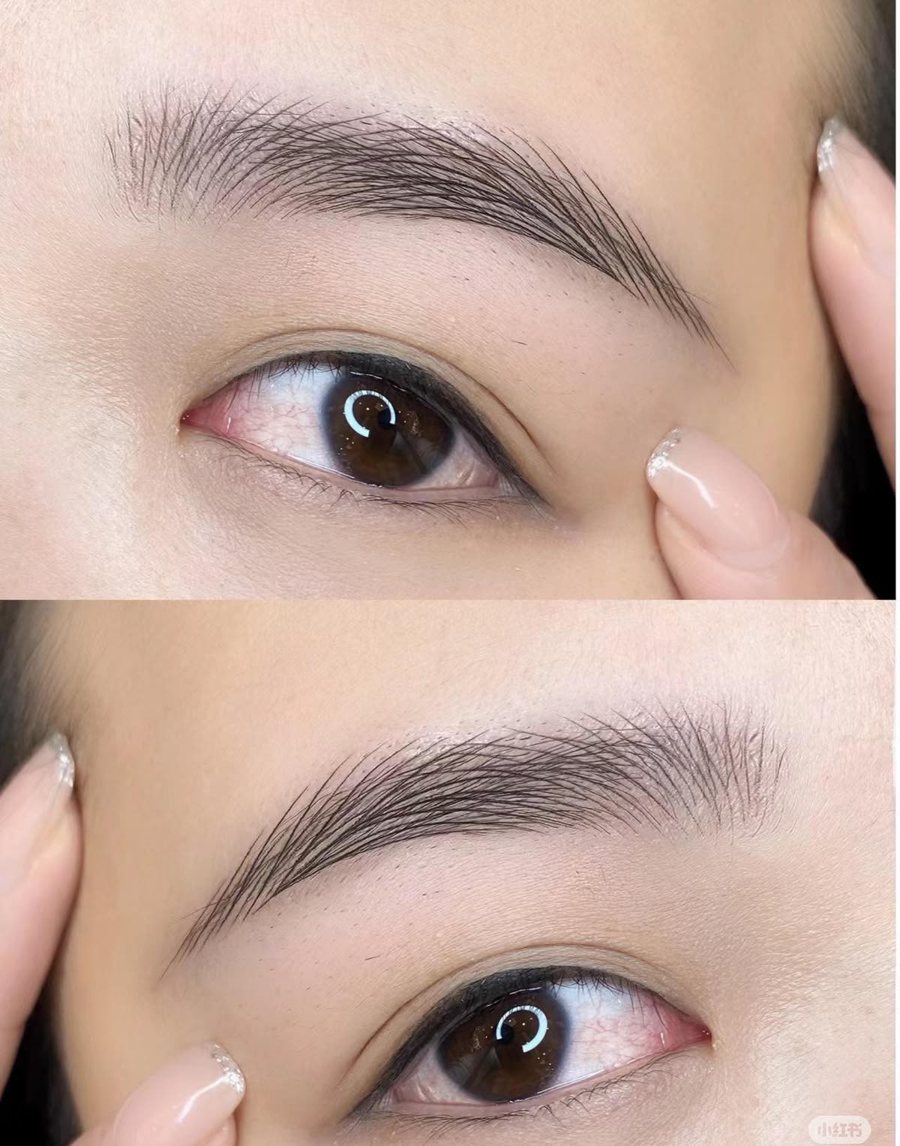 6D eyebrow embroidery result at AX Beauty